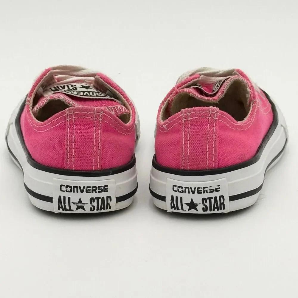 Converse All Star Chuck Taylor Low Lace Up Hot Pink Slater Sneakers - Little Kid